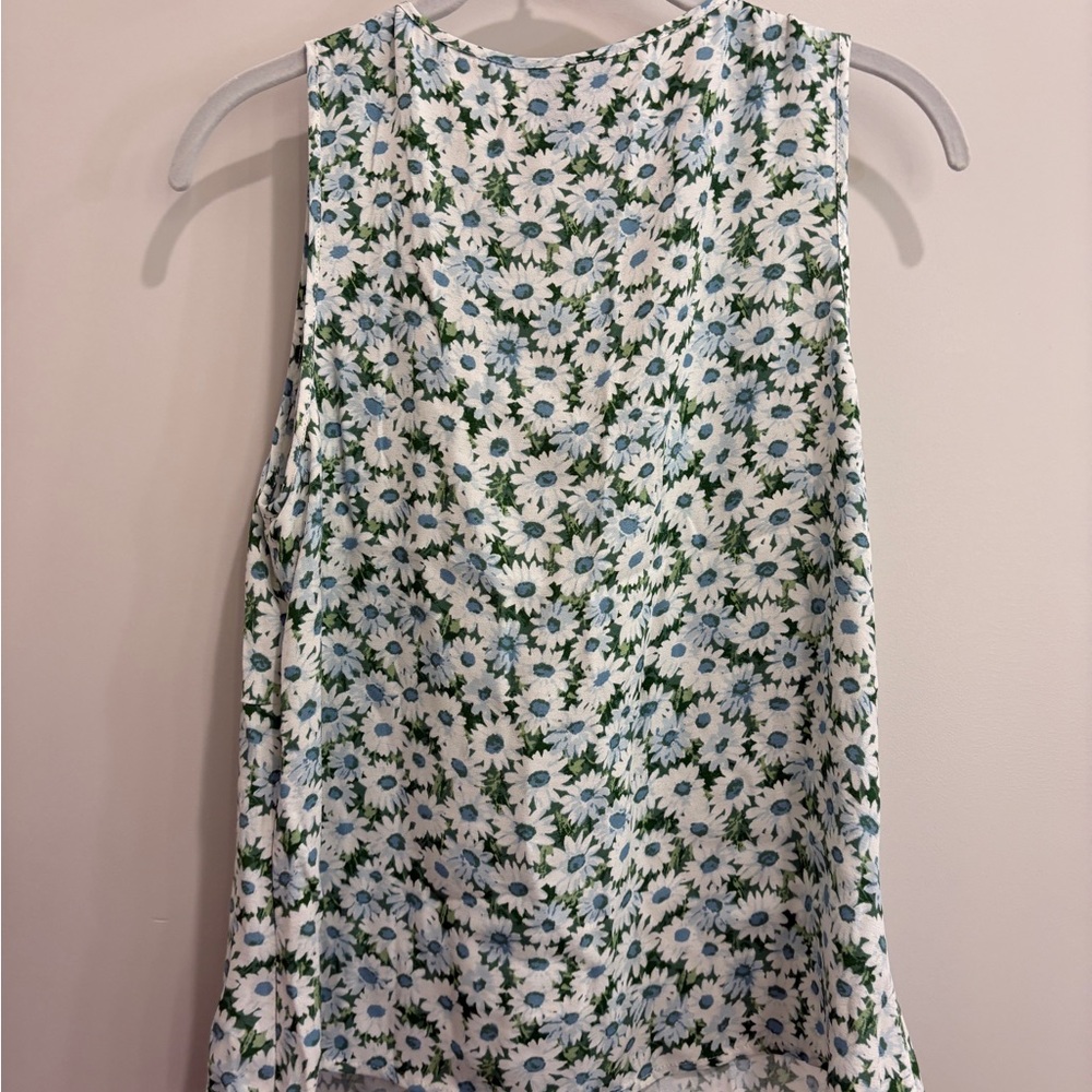 ✨ NWOT Reformation Miri Floral Tie-Front Top – Daisy Meadow • Size 10 - Picture 6 of 17